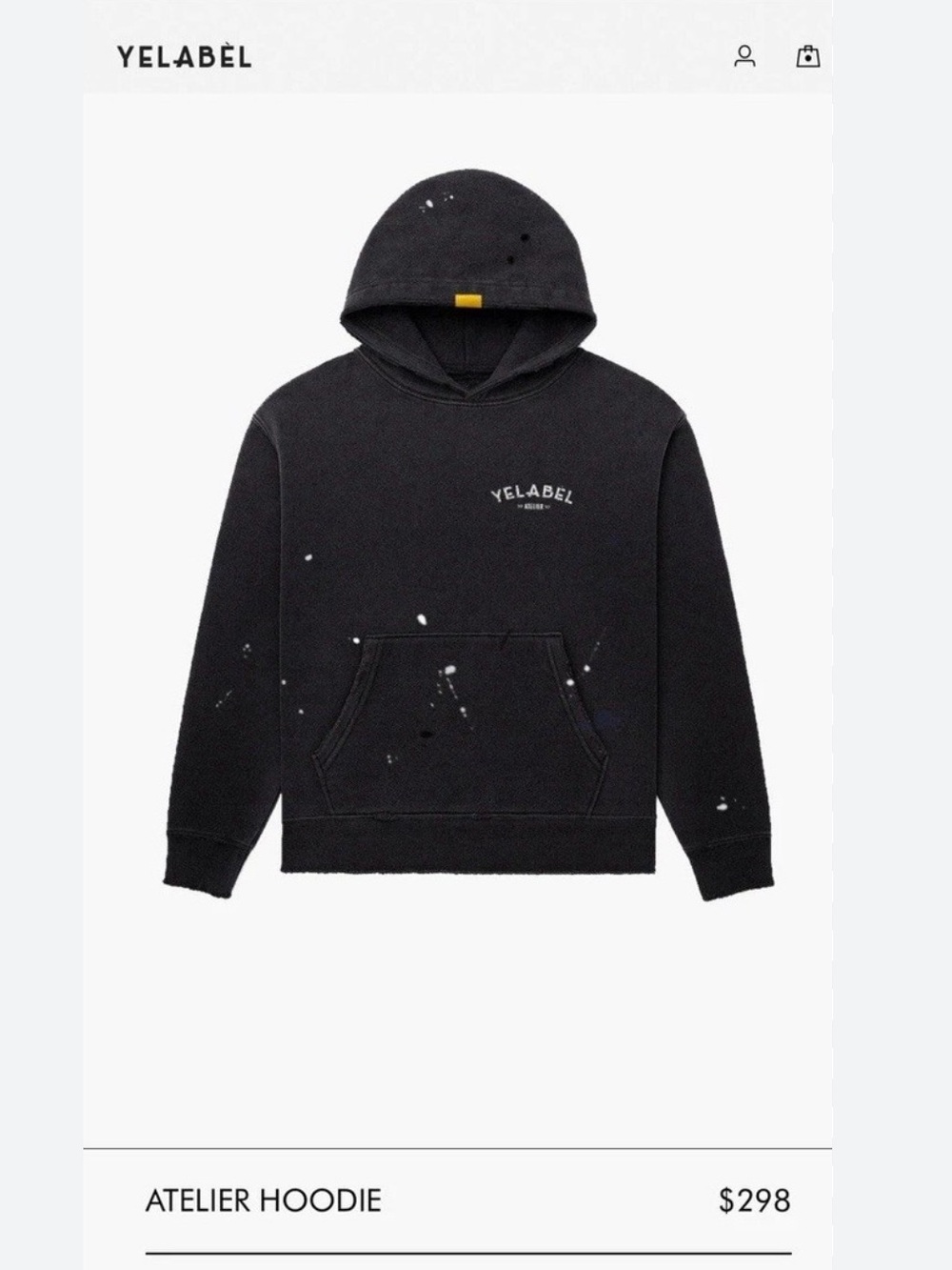 Yelabel Atelier Black Pullover Hoodie